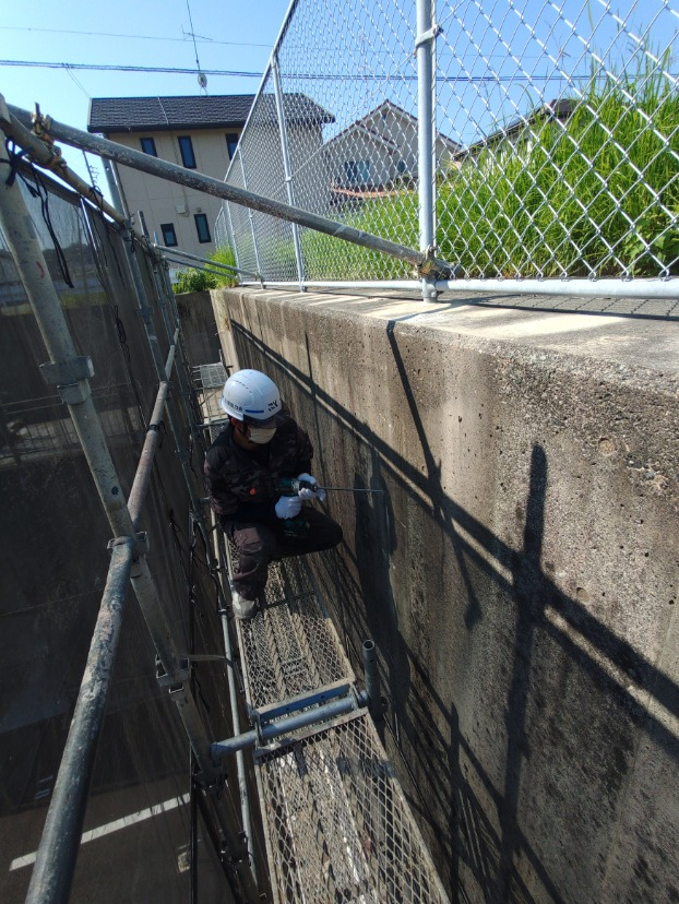 擁壁補修工事