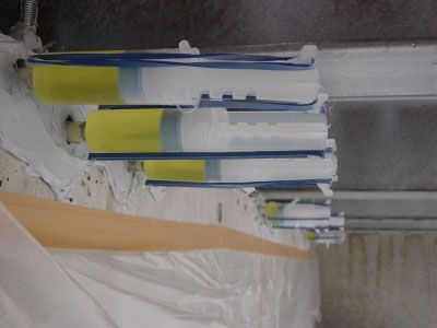 エポキシ樹脂低圧注入工法で補修（施工例）