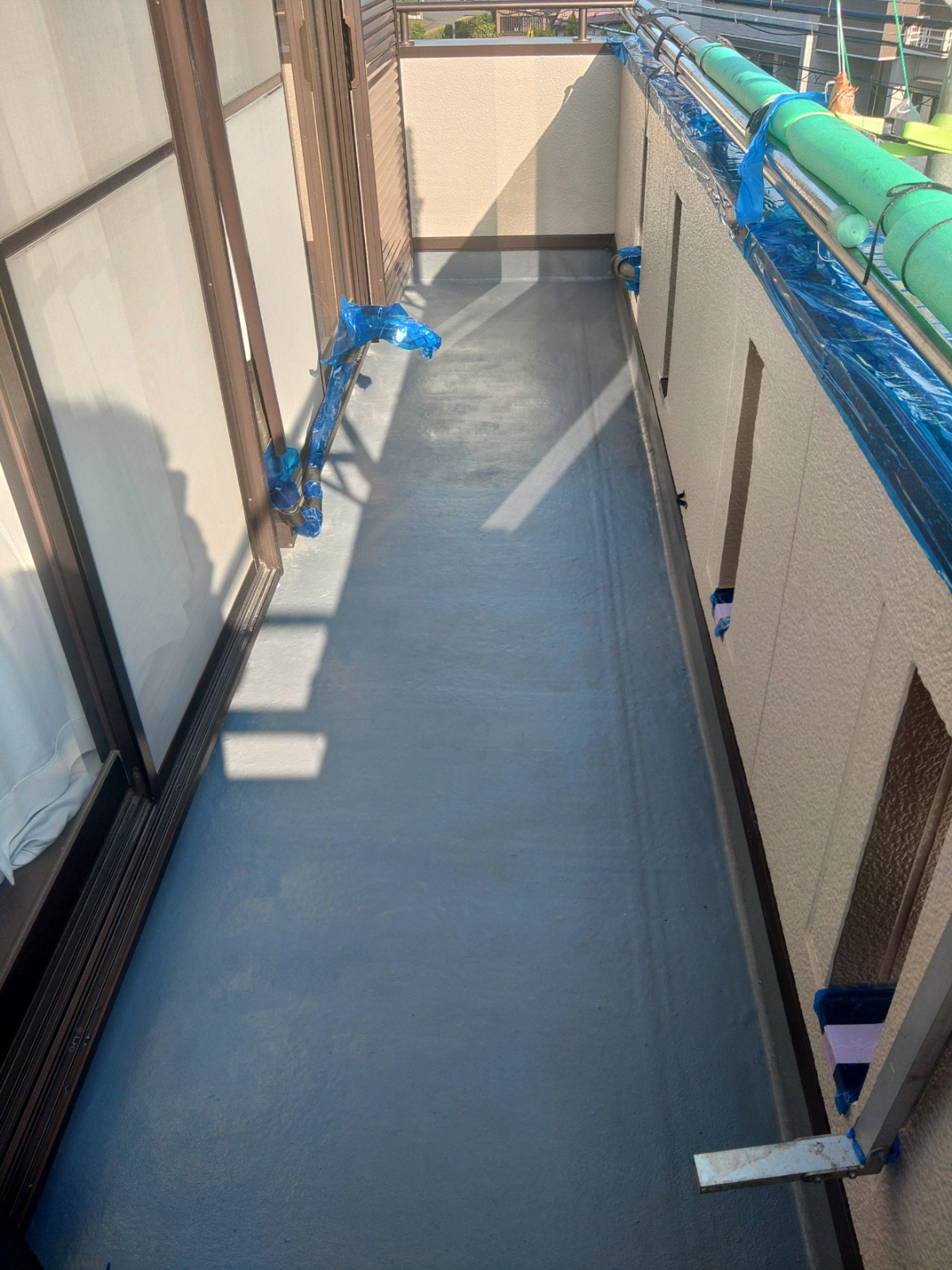 ベランダ塩ビシート防水